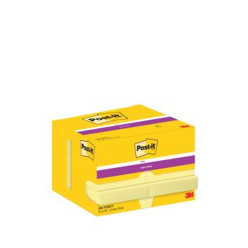 POST-IT Super Sticky Notes 51x76mm 656-12SSCY Gelb 12x90 Blatt