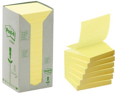 POST-IT Green Z-Notes 76x76mm R330-1T Recycling, 100 Blatt 16 Stück