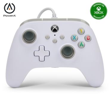 Power a wired controller 1519365-01 xbox series x/s, white - Power-a-1519365-01-0617885025419