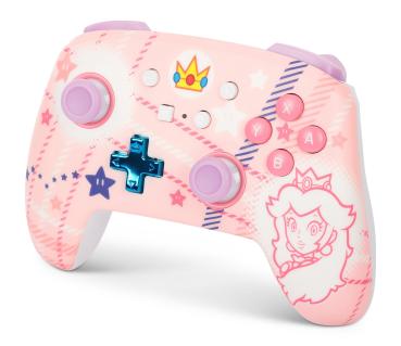 Power a enhanced wireless ctrl. nsgp025501 nsw, princess peach plaid - Power-a-nsgp025501-0617885085116-03.jpg