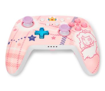 Power a enhanced wireless ctrl. nsgp025501 nsw, princess peach plaid - Power-a-nsgp025501-0617885085116-04.jpg