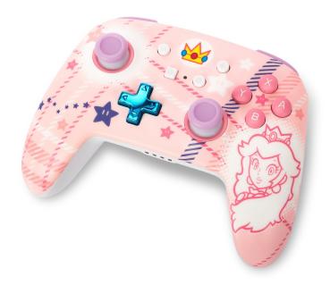 Power a enhanced wireless ctrl. nsgp025501 nsw, princess peach plaid - Power-a-nsgp025501-0617885085116-09.jpg
