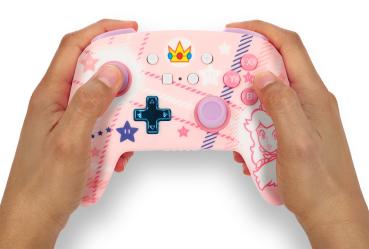 Power a enhanced wireless ctrl. nsgp025501 nsw, princess peach plaid - Power-a-nsgp025501-0617885085116-10.jpg