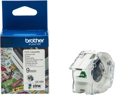 PTOUCH Colour Paper Tape 9mm/5m CZ-1001 VC-500W Compact Label Printer