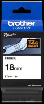 Ptouch band, schablone schwarz ste141 pt-3600 18 mm - Ptouch-ste141-4977766691956-03.jpg