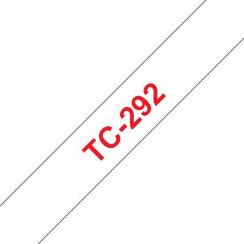Ptouch band, laminiert rot/weiss tc-292 pt-3000 9 mm - Ptouch-tc-292-4977766050807-02.jpg