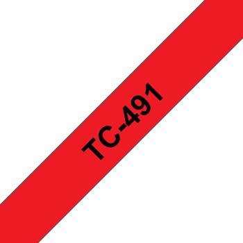 Ptouch band, laminiert schwarz/rot tc-491 pt-3000 9 mm - Ptouch-tc-491-4977766050739-02.jpg