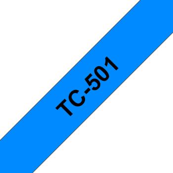 Ptouch band, laminiert schwarz/blau tc-501 pt-3000 12 mm - Ptouch-tc-501-4977766050609-02.jpg