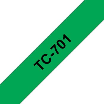 Ptouch band, laminiert schwarz/grün tc-701 pt-3000 12 mm - Ptouch-tc-701-4977766050623-02.jpg