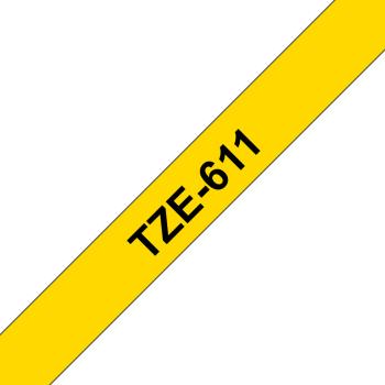 Ptouch band, laminiert schwarz/gelb tze-611 pt-1280vp 6 mm - Ptouch-tze-611-4977766686624-03.jpg
