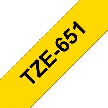 Ptouch band, laminiert schwarz/gelb tze-651 pt-2450dx 24 mm - Ptouch-tze-651-4977766686747-03.jpg