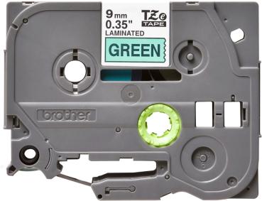 Ptouch band, laminiert schwarz/grün tze-721 pt-1280vp 9 mm - Ptouch-tze-721-4977766693059-02.jpg