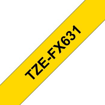 Ptouch flexitape lamin. schwarz/gelb tze-fx631 zu pt-550 12 mm - Ptouch-tze-fx631-4977766691772-03.jpg