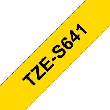 Ptouch band, strong/adh. schwarz/gelb tze-s641 pt-300 18 mm - Ptouch-tze-s641-4977766692205-03.jpg