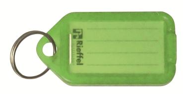 RIEFFEL SWITZERLAND Schlüsseletiketten 38x22mm KT 1000 NEON GRÜN neon vert 100 Stück