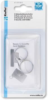 RIEFFEL SWITZERLAND Batch-Kartenanhänger KT 1070 SB/2 transparent 2 Stück