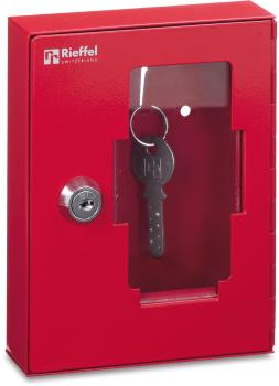 RIEFFEL SWITZERLAND Notschlüsselkasten K_1 rot, 152x120x38mm