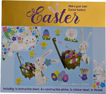 ROOST Ostern Bastelset 26x29.5x0.5cm FC108 Make your own Easter Basket