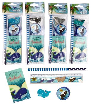 Roost schreibset 5-teilig owopp5-001 on whale 4 ass. - Roost-owopp5-001-7612532055231
