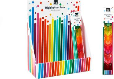 Roost leuchtmarker heart st7259 6 stück, assortiert - Roost-st7259-5024418534051