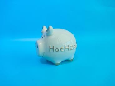 ROOST Sparkasse 11.5x8.5x10.5cm TG240704 Schwein Hochzeit