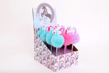 ROOST Kugelschreiber UN0153 Einhorn PomPom