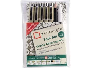 Sakura zentangle tool set z12ptgb 12 stück - Sakura-z12ptgb-8710141132042