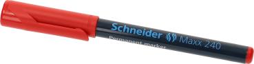 SCHNEIDER Permanent Marker MAXX 240 124002 rot, Rundspitze