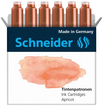 Schneider tintenpatronen 166116 apricot 6 stk. - Schneider-166116-4004675147448