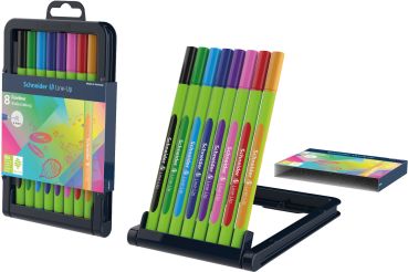 Schneider fineliner line-up 0.4mm 191098 etui à 8 stk. - Schneider-191098-4004675109170