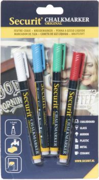 Securit kreidestift 1-2mm bl-sma100-v4-col 4 farben ass. - Securit-bl-sma100-v4-col-8718226492661
