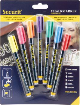 Securit kreidestift 1-2mm bl-sma100-v7-as 7 farben ass. - Securit-bl-sma100-v7-as-8718226492722