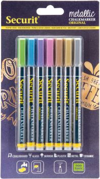 Securit kreidestift 1-2mm bl-sma100-v7-mt metallic, 7 stück - Securit-bl-sma100-v7-mt-8719075285091