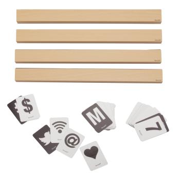Securit buchstabenleiste, set 1m les-te-100 teak 2.5x100x1cm - Securit-les-te-100-8719075283110-02.jpg