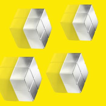 SIGEL Superdym-Magnete 20x10x20mm BA705 extra stark silber, 4 Stück