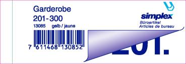 Simplex garderobenblock 201-300 13085 gelb 100 blatt - Simplex-13085-7611468130852-02.jpg