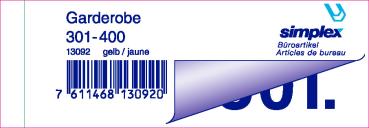Simplex garderobenblock 301-400 13092 gelb 100 blatt - Simplex-13092-7611468130920-02.jpg