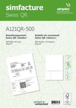 SIMPLEX Simfacture Swiss QR FSC A4 A121QR-500 universal, 90g 500 Blatt
