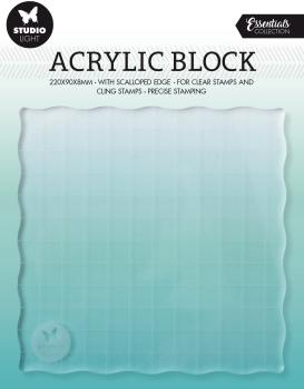 SIZZIX Acryl-Stempelblock 12x12x0.8cm ASB04
