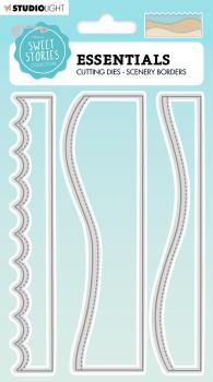 SIZZIX Stanzform 20.5x11.4x0.1cm CD394 Bordüren 3 Stück
