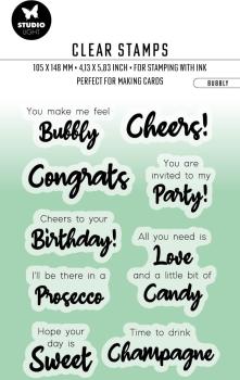SIZZIX Klarischtstempel Bubbly STAMP356 14.8x10.5x0.3cm
