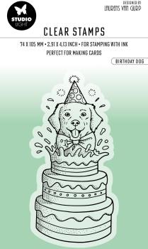 SIZZIX Klarischtstempel Birthday Dog STAMP410 9.6x4.5x0.3cm