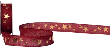Spyk band cubino Étoiles 1031.1654 16mmx3m bordeaux - Spyk-10311654-7611475268388