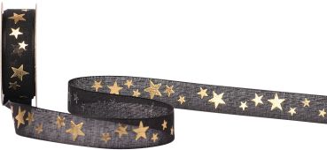 Spyk band cubino Étoiles 1031.1654 16mmx3m schwarz-gold - Spyk-10311654-7611475268425