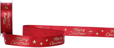 Spyk band merry christmas stars 1097.1654 16mmx3m rot - Spyk-10971654-7611475275447