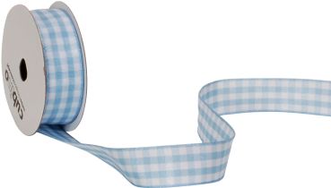 Spyk band cubino vichy 1746.1554 15mmx3m blau - Spyk-17461554-7611475164864
