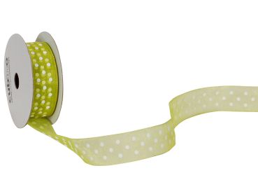 Spyk band cubino dots 1748.1564 15mmx4m grün-weiss - Spyk-17481564-7611475158153