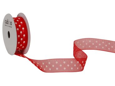 Spyk band cubino dots 1748.1564 15mmx4m rot-weiss - Spyk-17481564-7611475158160