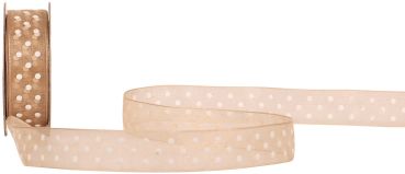 Spyk band cubino dots 1748.1564 15mmx4m braun-weiss - Spyk-17481564-7611475264342