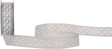 Spyk band cubino dots 1748.1564 15mmx4m grau-weiss - Spyk-17481564-7611475264366